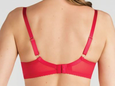 Gorsenia Crazy heart punainen kaarituellinen toppaamaton rintaliivi 85D