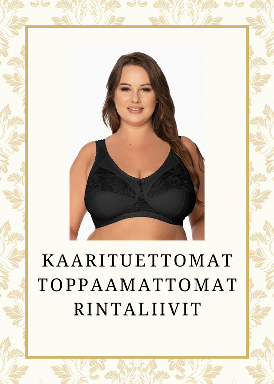 Kaarituettomat toppaamattomat rintaliivit