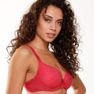 Lingadore daily punainen kaarituellinen t-paitaliivi 70F