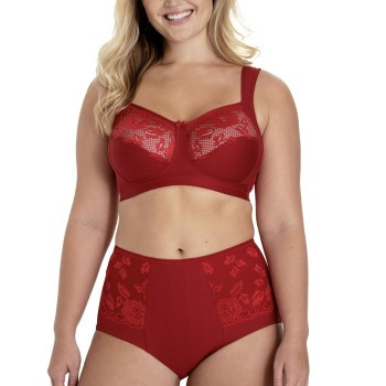 Miss Mary Lovely Lace punainen kaaritueton toppaamaton rintaliivi 100B