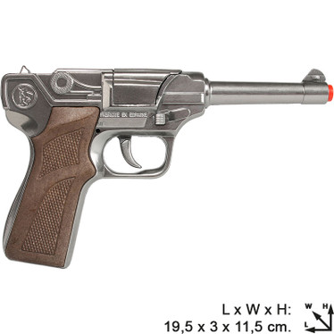 Gonher Police pistooli 8 panos