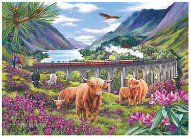 House of Puzzles,Keith Stapleton Glenfinnan Ladies palapeli 1000 palaa
