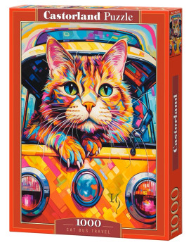 Castorland Cat Bus Travel palapeli 1000 palaa