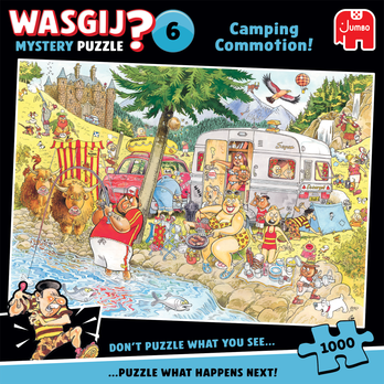 Wasgij Mystery 6, Camping Commotion! palapeli 1000 palaa