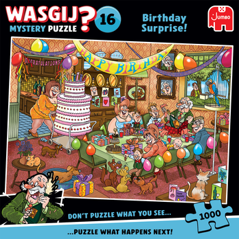 Wasgij Mystery 16, Birthday Surprise! palapeli 1000 palaa