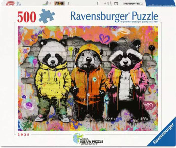 Ravensburger, Daniel Decker, Furry Friends palapeli 500 palaa
