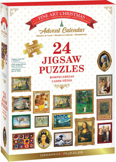 Eurographics Joulukalenteri Fine Art Christmas 24x50 palaa