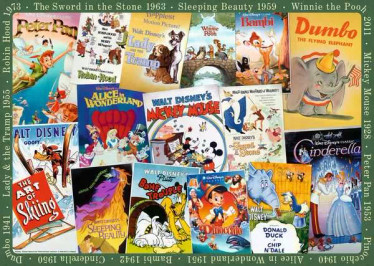 Ravensburger Disney Vintage Movie Poster palapeli 1000 palaa