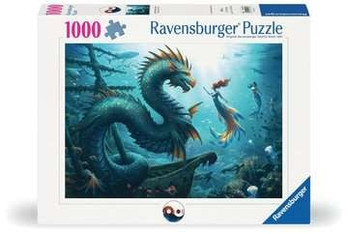 Ravensburger Enchanted Depths Dragon Mermaid palapeli 1000 palaa