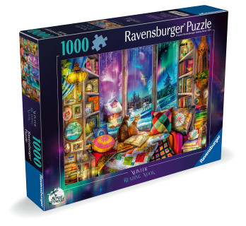 Ravensburger,Aimee Stewart, Winter Reading Nook palapeli 1000 palaa