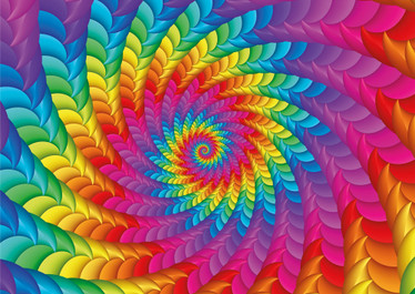 Yazz, Sarah Cunningham, Psychedelic Rainbow palapeli 1000 palaa
