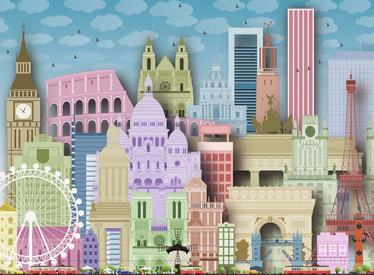 Ravensburger Worldly Attractions palapeli 300 XXL palaa