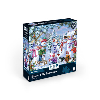 House of Puzzle Seven Silly Snowman palapeli 1000 palaa