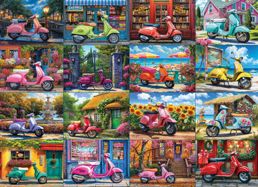 Eurographics 16 Scooters by Chris Bigelow palapeli 1000 palaa
