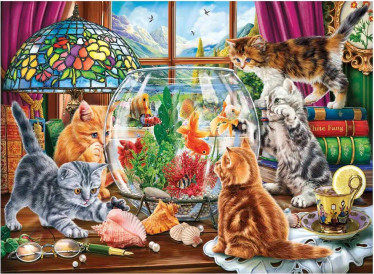 Anatolian Kittens and Aquarium palapeli 1000 palaa