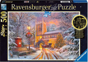 Ravensburger Magical Christmas, Glow in the Dark palapeli 500 palaa
