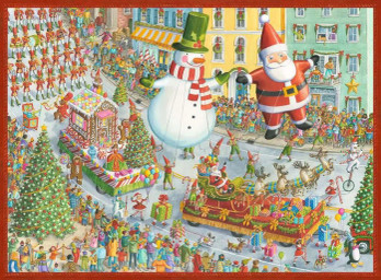 Ravensburger Here Comes Christmas palapeli 500 palaa