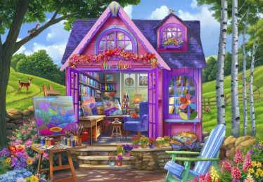 Bluebird She Shed Studio palapeli 1000 palaa
