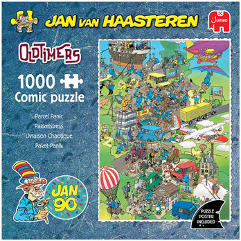 Jan van Haasteren Oldtimers Parcel Panic palapeli 1000 palaa