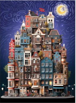 Anatolian Amsterdam Starry Night palapeli 1000 palaa