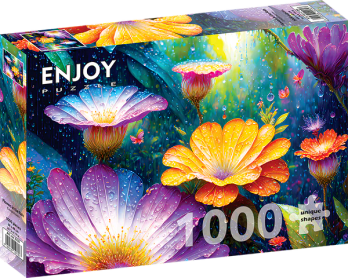 Enjoy Flowers in the Rain palapeli 1000 palaa