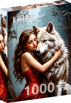 Enjoy Lady and the Wolf palapeli 1000 palaa