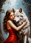 Enjoy Lady and the Wolf palapeli 1000 palaa