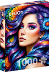 Enjoy Rainbow Flower Portrait palapeli 1000 palaa