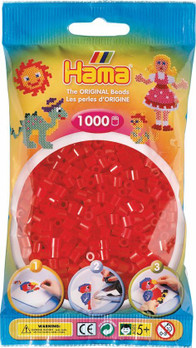 Hama pussi 1000 kuultava punainen, 207-13