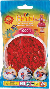 Hama pussi 1000 tumma punainen 207-22