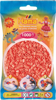 Hama pussi 1000 pastellin punainen, 207-44