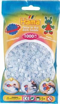 Hama pussi 1000 pimeässä hohtava sininen, 207-57