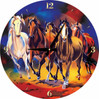 Art Puzzle Palapeli-kello Horses
