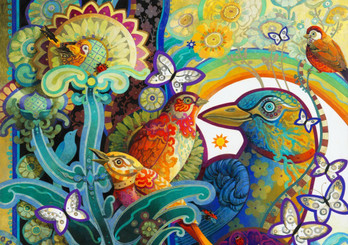 Bluebird David Galchutt-Basket of Paradise palapeli 1000 palaa