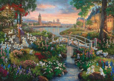 Schmidt Thomas Kinkade Disney 101 dalmatialaista palapeli 1000 palaa