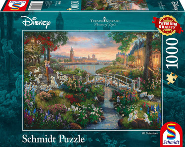 Schmidt Thomas Kinkade Disney 101 dalmatialaista palapeli 1000 palaa