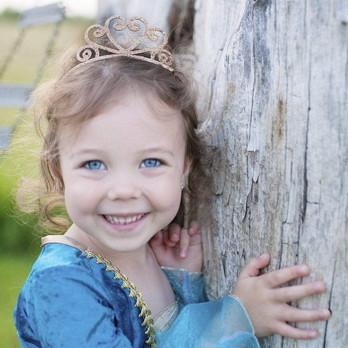 Tiara, kultainen glitter