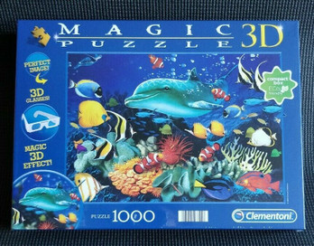 Clementoni 3 D Delfin Reef palapeli 1000 palaa