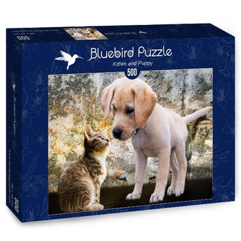 Bluebirds Kitten and Puppy palapeli 500 palaa