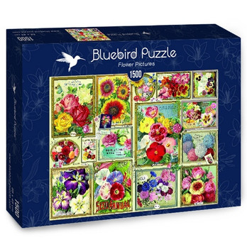 Bluebird Flower Pictures -palapeli 1500 palaa