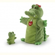 Trudi Käsinukke Krokotiili ja poikanen