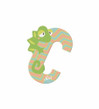 Sevi  Eläinkirjain C Kameleontti 10 cm
