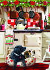 Otter House Christmas Kitchen palapeli 1000 palaa