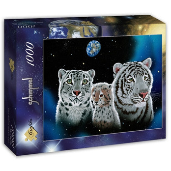 Grafika Schim Schimmel - Gentle Family palapeli 1000 palaa