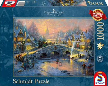 Schmidt Thomas Kinkade Spirit of Christmas palapeli 1000 palaa