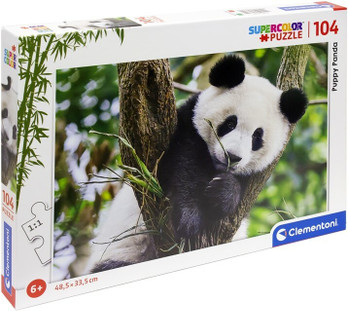 Clementoni Supercolor Puppy Panda palapeli 104 palaa