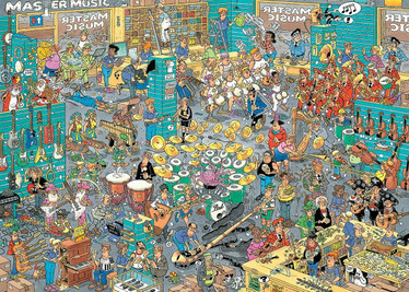 Jan Van Haasteren - The Music Shop - Holiday Jitters 2x1000 palaa