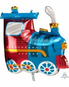 Värikäs veturi muotofoliopallo