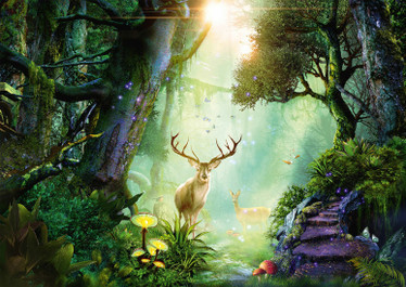 Schmidt Georgia Fellenberg Deer in the Forest palapeli 1000 palaa