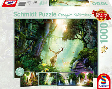 Schmidt Georgia Fellenberg Deer in the Forest palapeli 1000 palaa